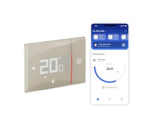 BTicino SXM8002 - Thermostat WiFi Intelligent Smarther2 avec Netatmo, Thermostat de chaudière à encastrer, programmable, Commande on/Off avec Application, Alexa et Google, Affichage de l'humidité,
