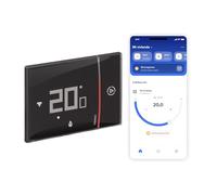 Bticino XG8002E New Smarther2 Thermostat avec Netatmo Noir Contrôle de la température domestique Télécommande encastrable 2 brins
