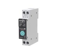 Btkigl 1 pôle 10A 16A 25A 32A 40A 63A Tuya Zigbee commutateur de disjoncteur intelligent maison intelligente télécommande sans fil commutateur de disjoncteur Zigbee (32A avec compteur)