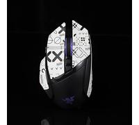 BTL Ruban adhésif antidérapant pour souris Razer Basilisk Ultimate/X HYPERSPEED Prédécoupé Facile à installer Blanc/noir