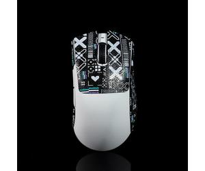 BTL Ruban adhésif antidérapant pour souris Razer Deathadder V3 Pro Professionnel Résistant à la transpiration Noir/blanc 0,5 mm