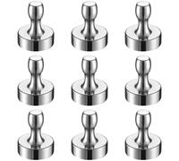 BTLIN Aimants Frigo Grand, Ultra Puissant Punaises Aimantées pour Cuisine Réfrigérateur Bureau Tableau Blanc Tableau d’Affichage 18x22mm 9Pièces