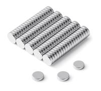 BTLIN Néodyme Aimants, Petits Ronds Puissants Terres Rares Magnet 8mm x 2mm pour Réfrigérateur, Tableau Blanc, DIY (60 Pièces)