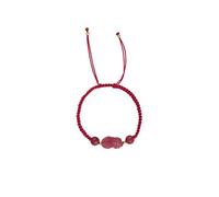 BTMDECOR Bracelet cordon rouge en cristal naturel pour breloque en quartz fraise, bijou de guérison et de protection pour femme
