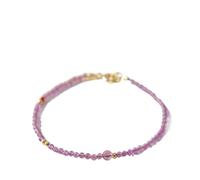 BTMDECOR Bracelet en améthyste naturelle de 2 mm pour homme et femme, design vintage luxueux, cadeau d'anniversaire et signe du zodiaque