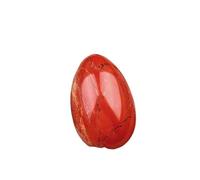 BTMDECOR Lot de 3 mini œufs en pierre de cristal de 30 mm - Pierres colorées fabriquées à la main pour décoration, travaux manuels et cadeaux de vacances, One Size, Agate