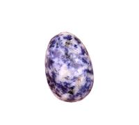 BTMDECOR Lot de 3 mini œufs en pierre de cristal de 30 mm - Pierres colorées fabriquées à la main pour décoration, travaux manuels et cadeaux de vacances, One Size, Agate