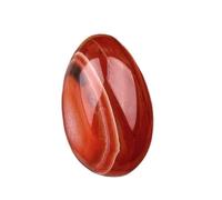 BTMDECOR Lot de 3 mini œufs en pierre de cristal de 30 mm - Pierres colorées fabriquées à la main pour décoration, travaux manuels et cadeaux de vacances, One Size, Agate