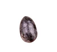 BTMDECOR Lot de 3 mini œufs en pierre de cristal de 30 mm - Pierres colorées fabriquées à la main pour décoration, travaux manuels et cadeaux de vacances, One Size, Agate