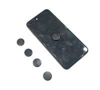 BTMDECOR Lot de 5 autocollants de protection en shungite pour étui de téléphone portable, tablette, ordinateur portable | Plaques rondes polies avec fullerènes | Pierres de shungite authentiques pour