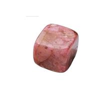 BTMDECOR Lot de 6 glaçons en cristal naturel, glaçons à congélation rapide pour whisky et vin rouge, ensemble de pierres réutilisables (rhodonite)