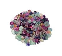BTMDECOR Pierres de cristal naturelles non traitées en fluorite arc-en-ciel, décoration de paysage pour aquariums et jardinières, 1-3CM_1000G, Agate