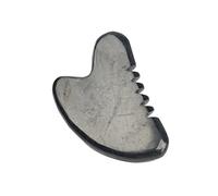 BTMDECOR Shungite Massage Grattoir - Pierre d'énergie anti-négative Gua Sha Planche pour la relaxation et le bien-être
