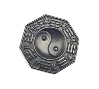 BTMDECOR Shungite Tai Chi Base Yin Yang Feng Shui Équilibrage Pierre Équilibrante pour Harmonie Energie et Décoration de Maison