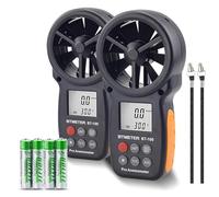 BTMETER BT-100 Anemometre Portable Anémomètre Numérique digital anémomètres, mesure de vent la Température avec MAX/MIN/AVG pour VMC Drones -2 Pièces