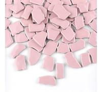 BTMIEY Carreaux de mosaïque en céramique irrégulières, 500 g, 2-4 cm, pierres de mosaïque pour création de mosaïque DIY, artisanat, loisirs, art, décoration murale à domicile, Rose