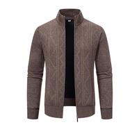 Btmpmcs Cardigan pour Homme Veste en Maille Automne Hiver Chaud Épais Pulls Ouvrez-Front Zippé Gilet à Manches Longues Sweater Décontractée Manteaux Tricoté avec Poches
