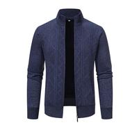 Btmpmcs Cardigan pour Homme Veste en Maille Automne Hiver Chaud Épais Pulls Ouvrez-Front Zippé Gilet à Manches Longues Sweater Décontractée Manteaux Tricoté avec Poches