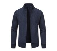 Btmpmcs Cardigan pour Homme Veste en Maille Automne Hiver Chaud Épais Pulls Ouvrez-Front Zippé Gilet à Manches Longues Sweater Décontractée Manteaux Tricoté avec Poches