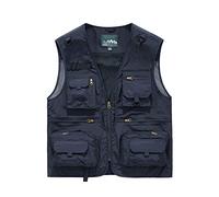 Btmpmcs Gilet D'extérieur pour Homme Gilet de Pêche avec Multi-Poches Léger Respirant à Séchage Rapide Veste Sans Manches Vêtements Veste de Sport Photographie Camping Chasse Gilets