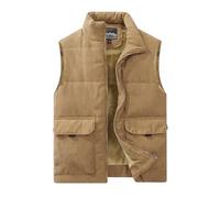 Btmpmcs Hommes Hiver Polaire Chaud Gilet Sans Manches Multipoches Veste Légère Bodywarmer Outdoor Manteaux Épais Doudoune Matelassé Pour Pêche Reporter Randonnée Sport