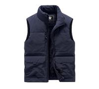 Btmpmcs Hommes Hiver Polaire Chaud Gilet Sans Manches Multipoches Veste Légère Bodywarmer Outdoor Manteaux Épais Doudoune Matelassé Pour Pêche Reporter Randonnée Sport