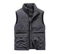 Btmpmcs Hommes Hiver Polaire Chaud Gilet Sans Manches Multipoches Veste Légère Bodywarmer Outdoor Manteaux Épais Doudoune Matelassé Pour Pêche Reporter Randonnée Sport