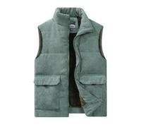 Btmpmcs Hommes Hiver Polaire Chaud Gilet Sans Manches Multipoches Veste Légère Bodywarmer Outdoor Manteaux Épais Doudoune Matelassé Pour Pêche Reporter Randonnée Sport