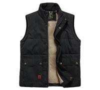 Btmpmcs Hommes Hiver Polaire Chaud Gilet Sans Manches Multipoches Veste Légère Bodywarmer Outdoor Manteaux Épais Doudoune Matelassé Pour Pêche Reporter Randonnée Sport