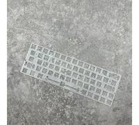 BTNCL Plaque de positionnement, PC/FR4/POM/fibre de carbone/laiton plaque de montage PCB pour clavier mécanique à 60 % GH60 (couleur : PC givré, taille : montage sur plaque)