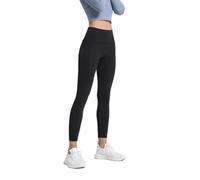 Btofellin Legging Femme Taille Haute Leggings Sans Couture Fitness Pantalon Yoga Contrôle Ventre Mat Noir Élastique Doux Jeggings pour Entraînement Gym et Sport, Noir , L