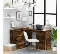 BTOIASYHF L-Shaped Corner Desk with Bookcase and Drawer, Computer Desk, Work Desk, Home Office Desk, Sonoma Oak, 145 x 100 x 76 cm, ingegn Wood A