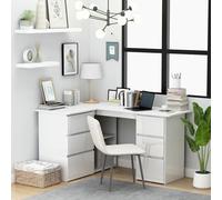 BTOIASYHF L-Shaped Corner Desk with Bookcase and Drawer, Computer Desk, Work Desk, Home Office Desk, Sonoma Oak, 145 x 100 x 76 cm, ingegn Wood A
