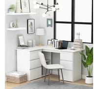 BTOIASYHF L-Shaped Corner Desk with Bookcase and Drawer, Computer Desk, Work Desk, Home Office Desk, Sonoma Oak, 145 x 100 x 76 cm, ingegn Wood A