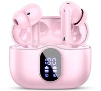 Btootos Écouteurs Bluetooth 5.3, Écouteur sans Fil avec 4 ENC Réduction Antibruit Mic Casque Bluetooth Hi-FI Son Stéréo, 36 Heures Durée de Lecture, IP7 Etanche, Écran LED, Contrôle Tactile