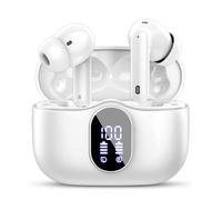 Btootos Écouteurs Bluetooth 5.3, Écouteur sans Fil avec 4 ENC Réduction Antibruit Mic Casque Bluetooth Hi-FI Son Stéréo, 36 Heures Durée de Lecture, IP7 Etanche, Écran LED, Contrôle Tactile