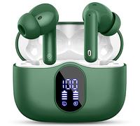 Btootos Écouteurs Bluetooth 5.3, Écouteur sans Fil avec 4 ENC Réduction Antibruit Mic Casque Bluetooth Hi-FI Son Stéréo, 36 Heures Durée de Lecture, IP7 Etanche, Écran LED, Contrôle Tactile