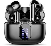 Btootos Écouteurs Bluetooth 5.3, Écouteur sans Fil avec 4 ENC Réduction Antibruit Mic Casque Bluetooth Hi-FI Son Stéréo, 36 Heures Durée de Lecture, IP7 Etanche, Écran LED, Contrôle Tactile