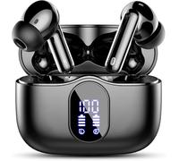Btootos Écouteurs Bluetooth 5.4, Écouteur sans Fil avec 4 ENC Réduction Antibruit Mic Casque Bluetooth Hi-FI Son Stéréo, 40 Heures Durée de Lecture, IP7 Etanche, Écran LED, Contrôle Tactile