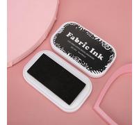 BTOSEP Accessoires de Tampon D'encre coloré en éponge de Style de Restauration pour Tissu de Papier de Tampon en Caoutchouc (BD-282 noir pur)