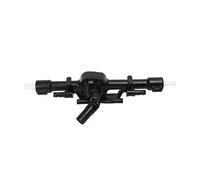 BTOSEP Axe arrière RC en plastique noir, remplacement stable pour le véhicule télécommandé MN78 1/12