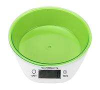 BTOSEP Balance numérique de nourriture pour animaux domestiques, bol de pesage précis dans la cuisine pour chiens et chats, matériau ABS, 18 x 21 cm (vert)