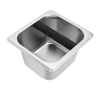 BTOSEP Batteur à café en acier inoxydable, récipient durable pour cuisine, café, bar, 473 ml