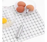 BTOSEP Batteur à œufs Semi-automatique en Acier Inoxydable, Mélangeur, Mousseur à Lait, Ustensiles de Cuisine (K3328#A (petite taille))