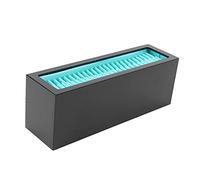 BTOSEP Boîte de Rangement Cosmétique en Silicone Polyvalente (Noir + Bleu) | ABS de haute qualité, robuste et durable, idéal pour les produits de beauté, le rangement adapté aux voyages, le placement