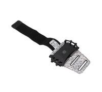 BTOSEP Brassard de téléphone intelligent pour la course à pied, réglable, rotation à 360 degrés, avec rangement pour écouteurs pour sports actifs, en silicone souple, 10,2 à 17,9 cm (grand)