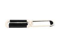 BTOSEP Brosse à cheveux pliable avec miroir, appareil de voyage compact et léger pour un entretien facile en déplacement, 10,4 x 4,1 cm, blanc (blanc)