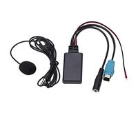 BTOSEP Câble adaptateur Bluetooth AUX IN stéréo pleine vitesse pour Alpine à partir de 2009, haute transmission sonore pour voiture compatible MP3 WMA WAV FLAC, version Bluetooth 5.0, idéal pour