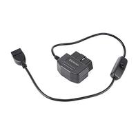 BTOSEP Câble de charge USB OBD2 16 broches pour voiture, GPS, DVR, appareil photo, étanche, compact, léger, pour bricolage