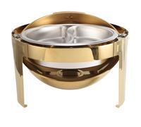 BTOSEP Chafing Dish Set de 6 litres en acier inoxydable pour buffet et restaurants Doré